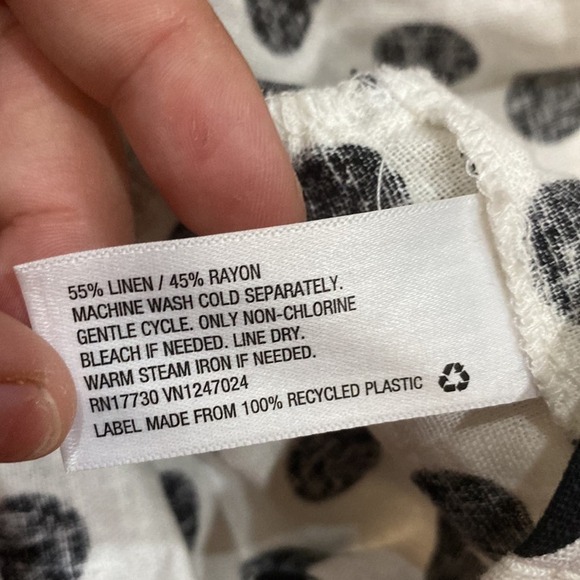 Lisa Marie Fernandez Polka Dot One Shoulder Ruffle Mini Dress - Picture 14 of 14